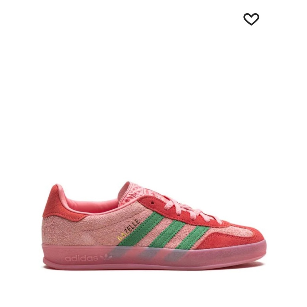 ADIDAS GAZZELE INDOOR SNEAKER - pink/scarlet/green